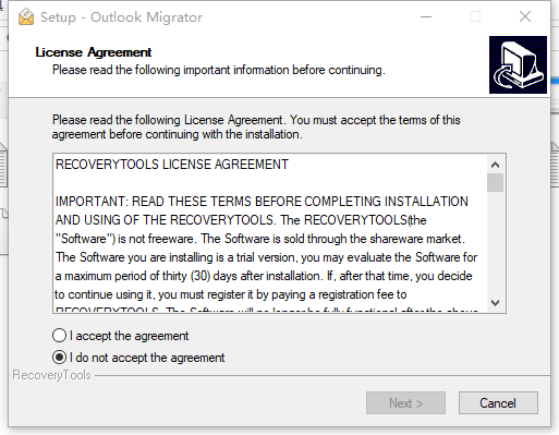 RecoveryTools Outlook Migrator(PST转换软件)0