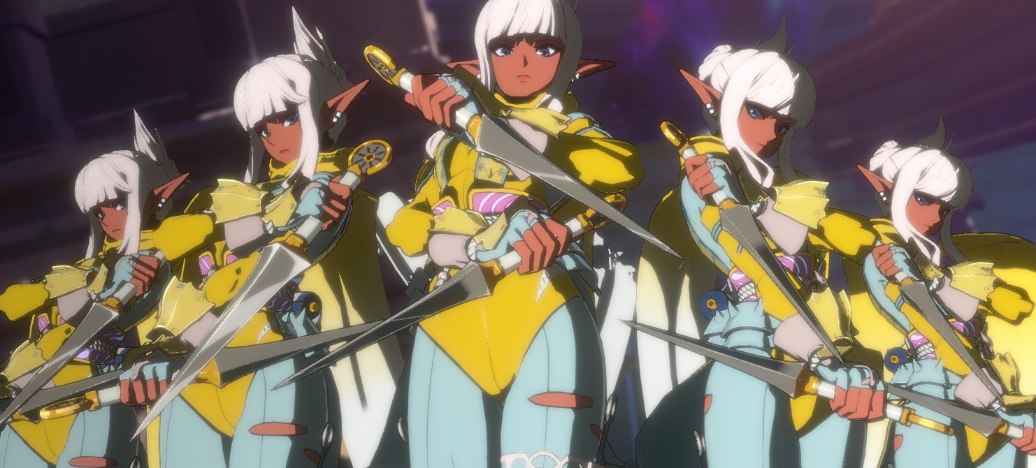 地下城与勇士：决斗女忍者弹丸论破夜长安吉配色MOD1