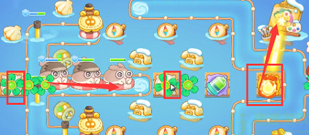 保卫萝卜4阿波尼克号第22关攻略图解