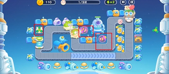 保卫萝卜4太空穿越11关攻略