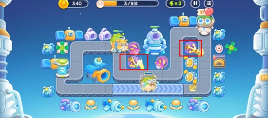 保卫萝卜4太空穿越11关攻略