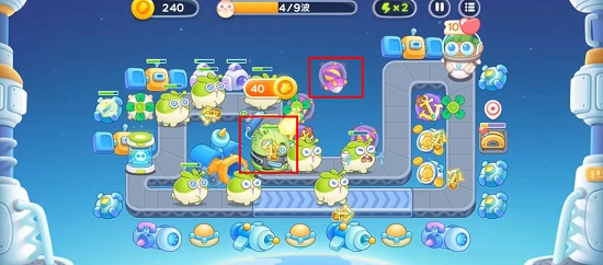 保卫萝卜4太空穿越11关攻略