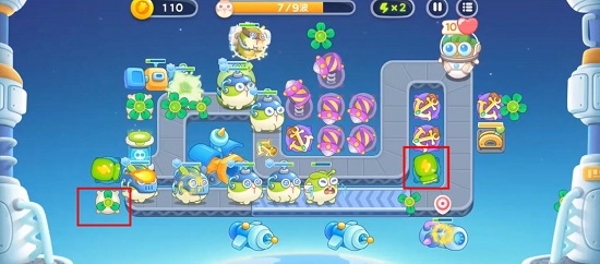 保卫萝卜4太空穿越11关攻略