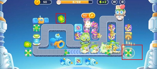 保卫萝卜4太空穿越11关攻略