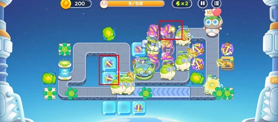 保卫萝卜4太空穿越11关攻略