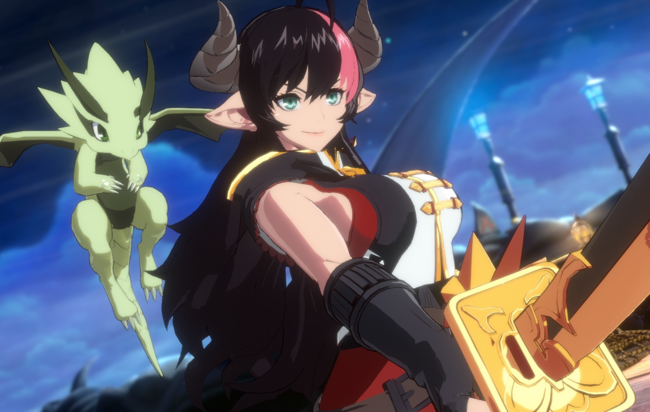 地下城与勇士：决斗龙骑士丰腴碧蓝幻想娜尔梅亚配色MOD1