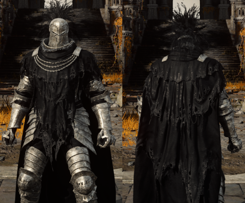 艾尔登法环黑夜骑兵套装改变纹理MOD1