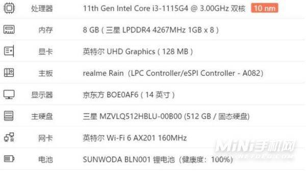 真我笔记本Air性能参数分享