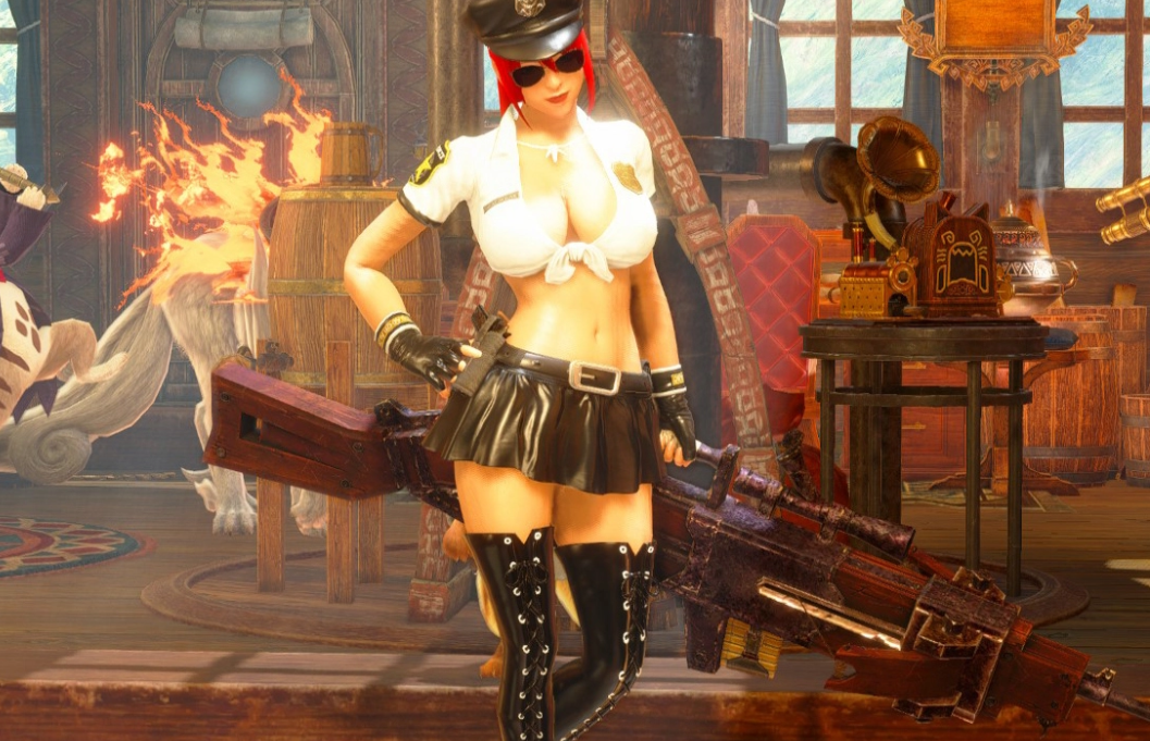 怪物猎人崛起：曙光性感NBB美式水手装MOD1