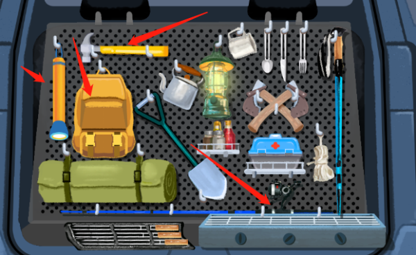小小收纳第16关露营装备通关图解