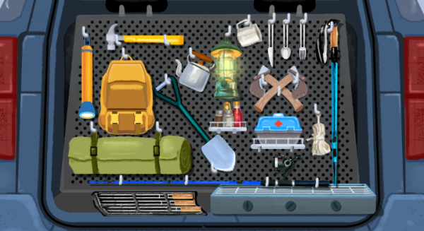 小小收纳第16关露营装备通关图解