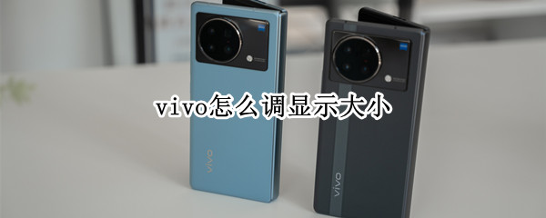 vivo显示大小如何设置