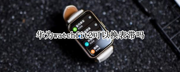 华为watchfit2表带支持更换吗
