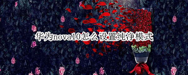 华为nova10设置纯净模式教程一览