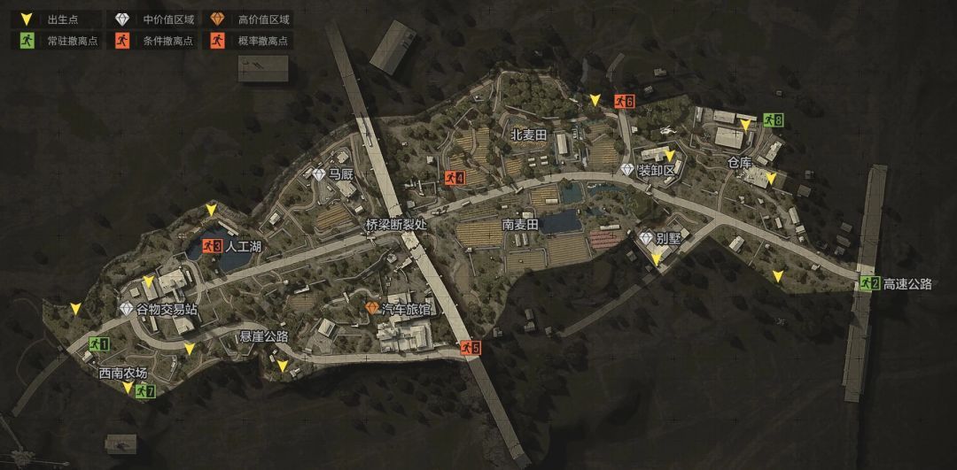 暗区突围农场山谷北山出生点位置在哪