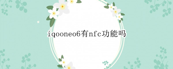 iqooneo6nfc功能在哪