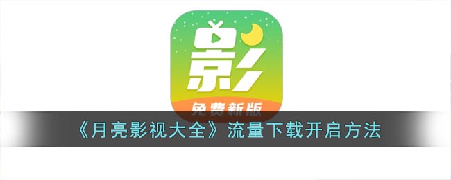 月亮影视大全如何使用流量下载视频