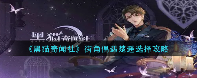 黑猫奇闻社街角偶遇楚遥怎么选择