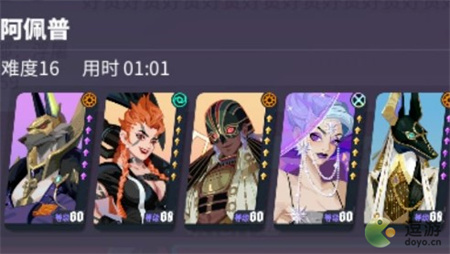 神觉者祭祀神迹阿佩普第16层通关阵容怎么搭配