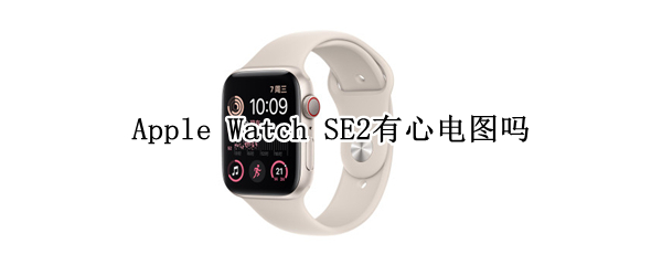 Apple Watch SE2支持心电图吗