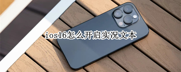 ios16实况文本功能如何开启