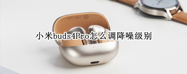 小米buds4Pro怎么设置降噪级别