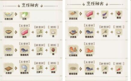 解忧小村落食谱制作方法分享