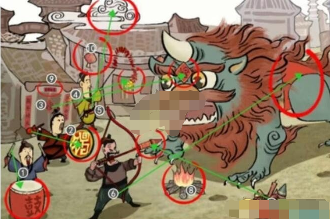 汉字六六六找出十个打年兽方法答案是什么