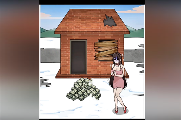 抖音梗传之王帮小姐姐改造木屋怎么通关