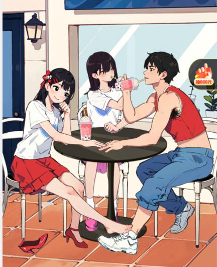 抖音就我眼神好奶茶店合照整拍照姿势怎么过