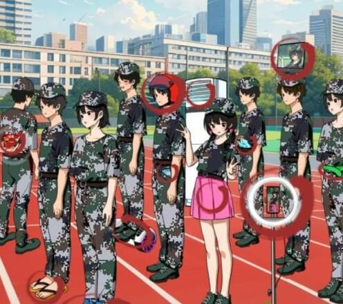 抖音想不到鸭离谱军训如何过关