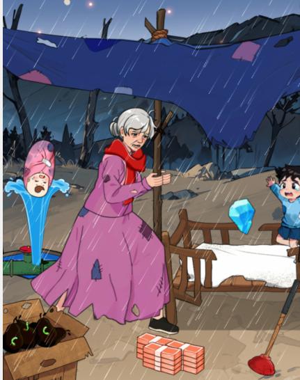 抖音想不到鸭破屋避雨怎么通关