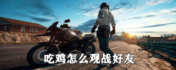 吃鸡怎么观战好友战局_观战好友步骤流程分析