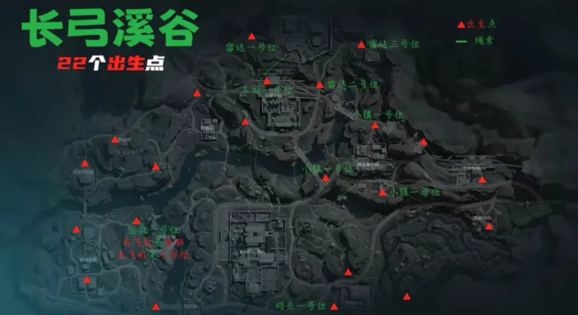 三角洲行动长弓溪谷出生点在哪里