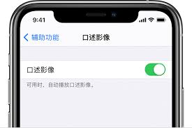 苹果手机如何开启口述影像功能-苹果手机口述影像功能开启位置指南