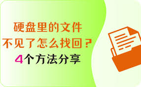 硬盘文件丢失如何恢复