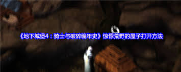 地下城堡4惊悸荒野屋子如何打开