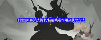 剑刃风暴技能书有什么用