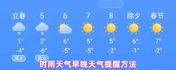 如何在时雨天气中查看日期表