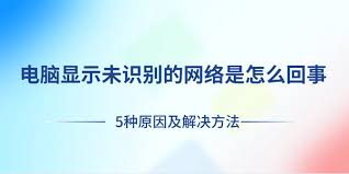电脑未识别网络怎么办