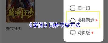 掌阅怎么同步书架