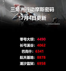 今日三角洲行动的摩斯密码是什么