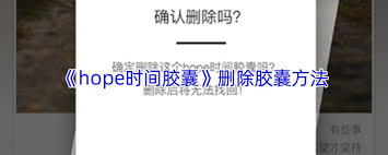 hope时间胶囊如何修改时间