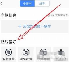 如何在高德地图设置路线偏好