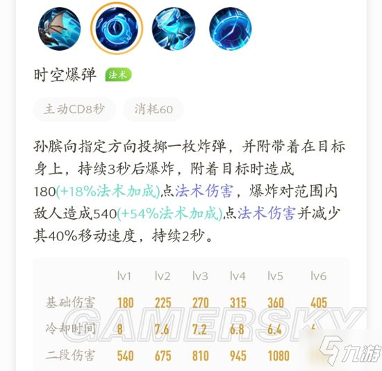王者荣耀世界孙膑有哪些技能