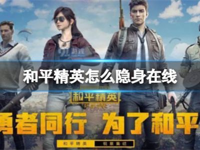 和平精英如何隐身不让别人看到上线