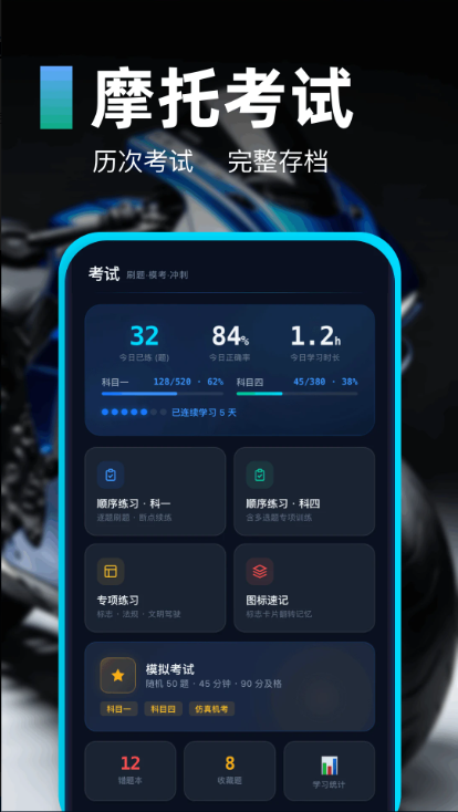 摩托车驾驶证题库通官方正版