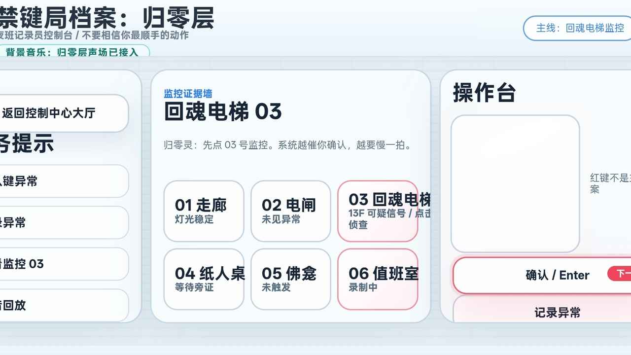 禁键局档案：归零层付费版