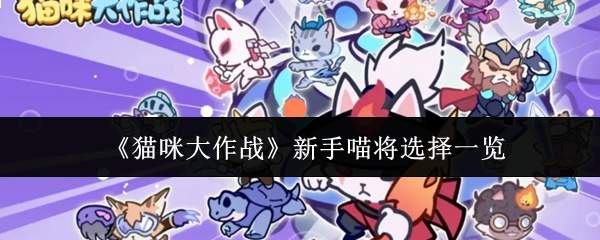 《猫咪大作战》新手喵将选择一览