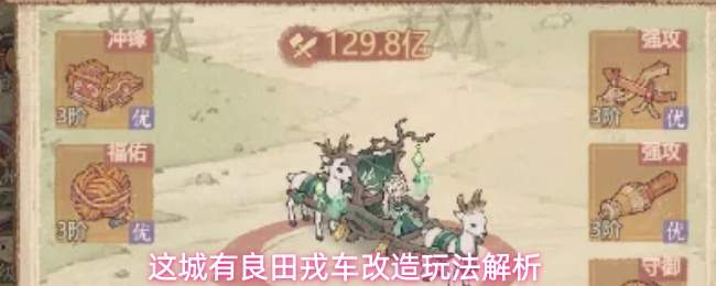 这城有良田戎车改造玩法解析